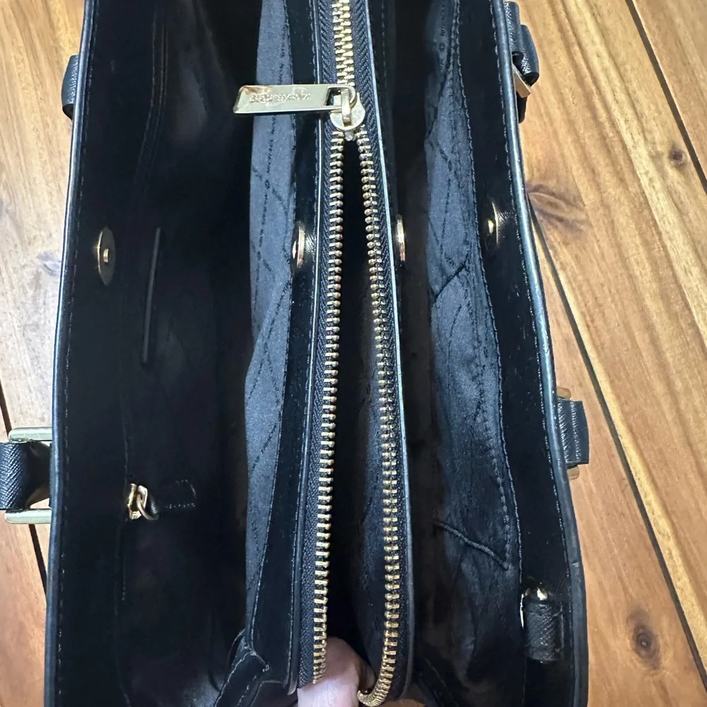 Michael Kors Large Black Saffiano Leather Satchel Bag